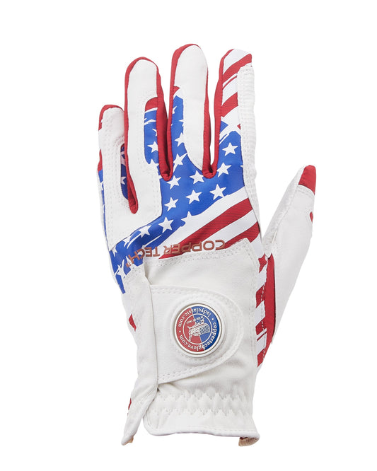 Copper Tech Golf Glove, USA, 3-Pack