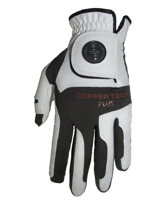 Copper Infused Golf Glove White/Black