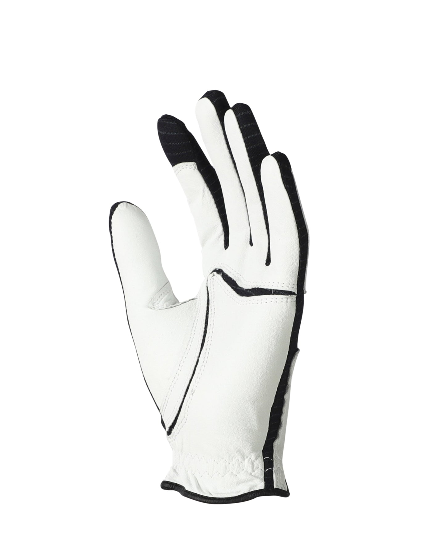 Ultra Premium Kangaroo Leather Golf Glove White/Black, White Palm