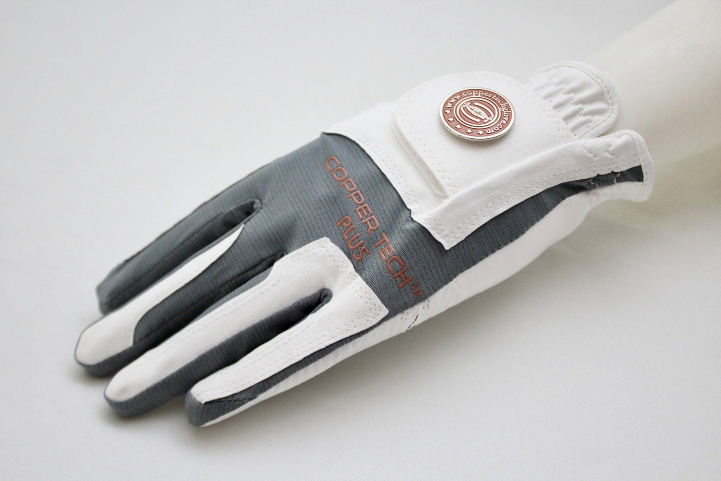Copper Infused Golf Glove White/Grey