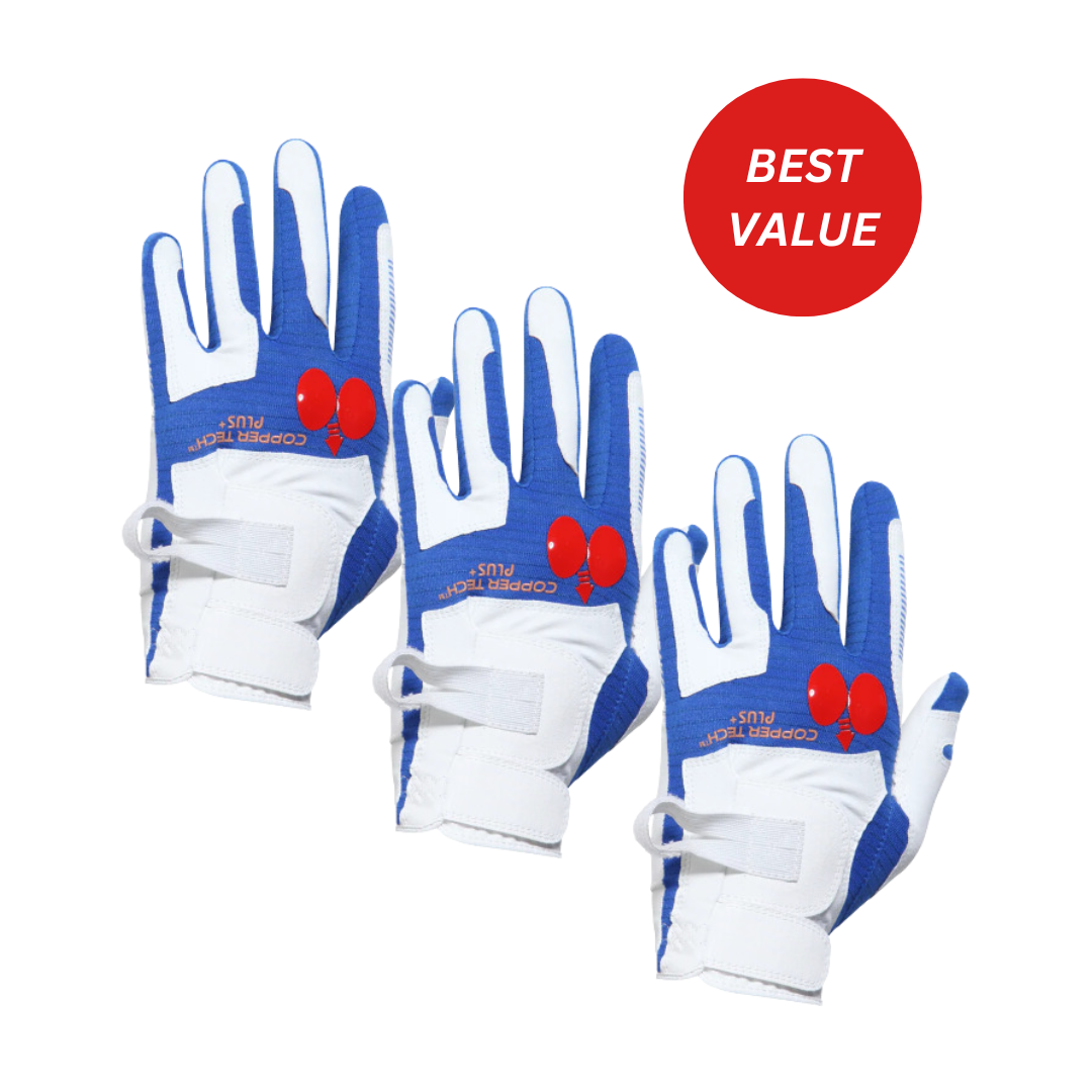 Copper Tech Training Golf Glove for Women 3-Pack