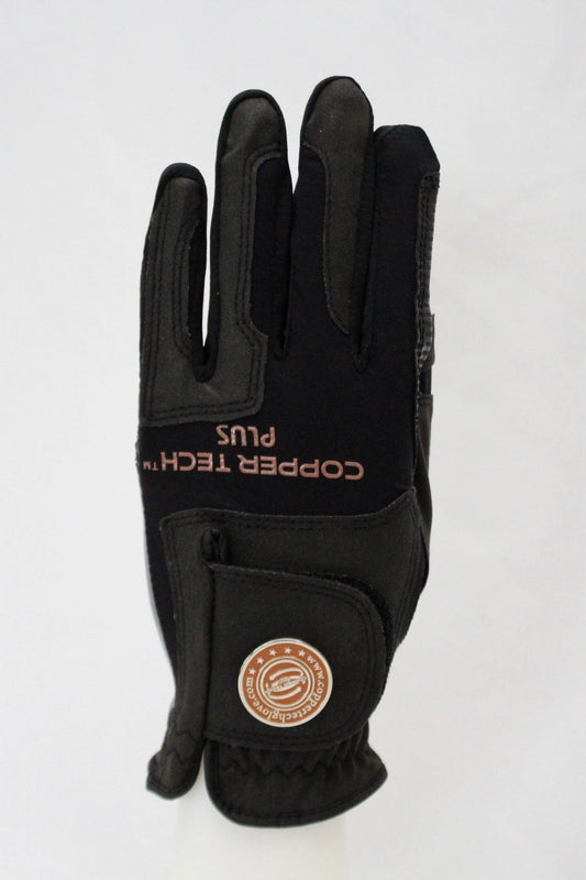 Copper Infused Golf Glove Black/Black