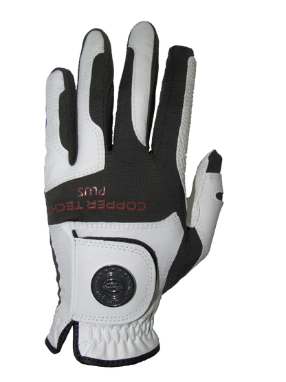 Copper Infused Golf Glove White/Black