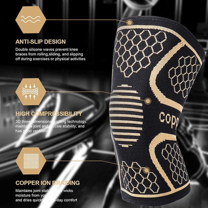 Copper Infused Knee Sleeve 2-Pack
