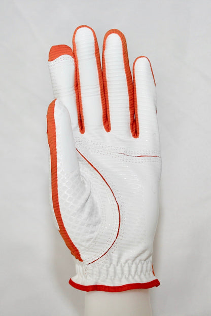 Copper Infused Golf Glove White/Orange